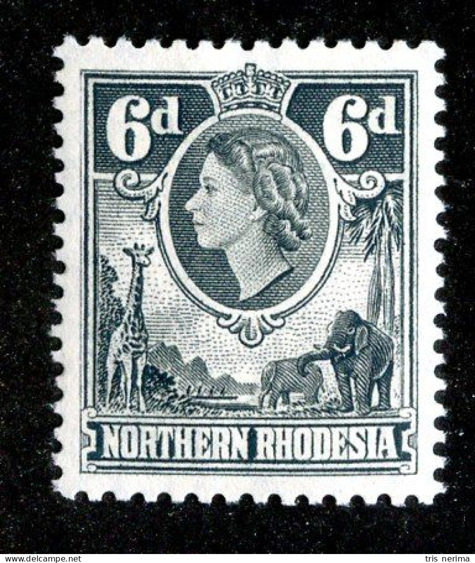 859 BCXX 1953 Northern Rhodesia Scott #68 MLH* (offers Welcome) - Rodesia Del Norte (...-1963)