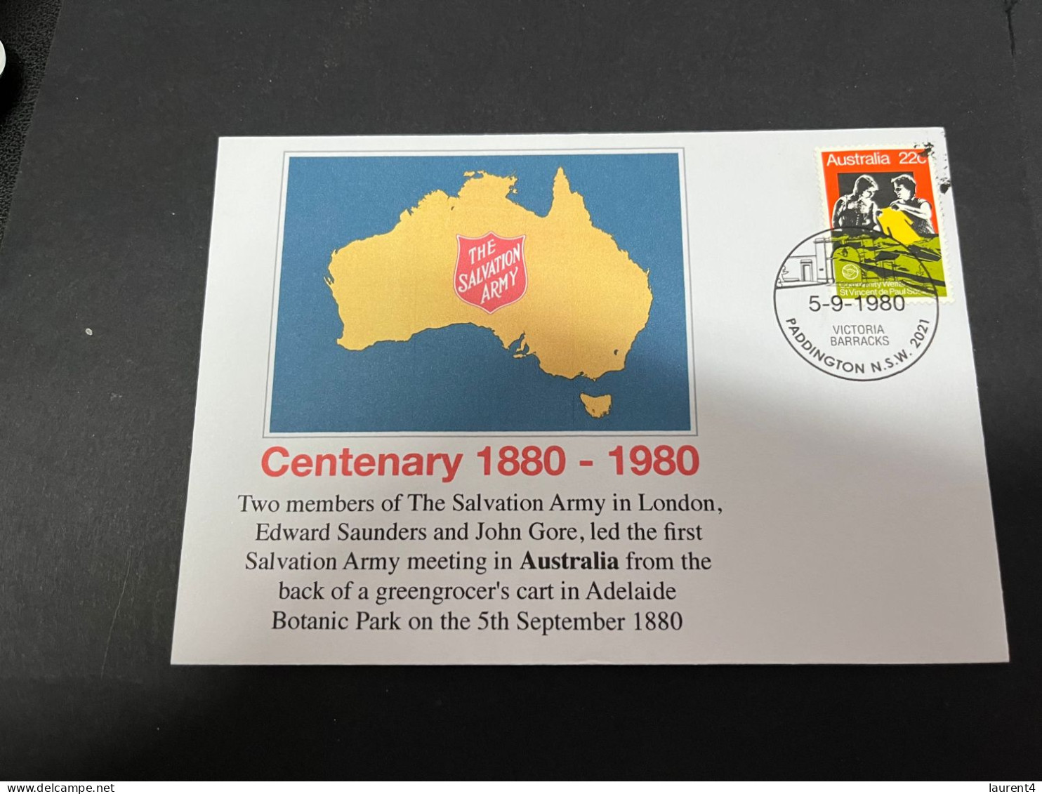 6-1-2024 (4 W 27) Australia X 2 Covers - For The Salvation Army - First Aid