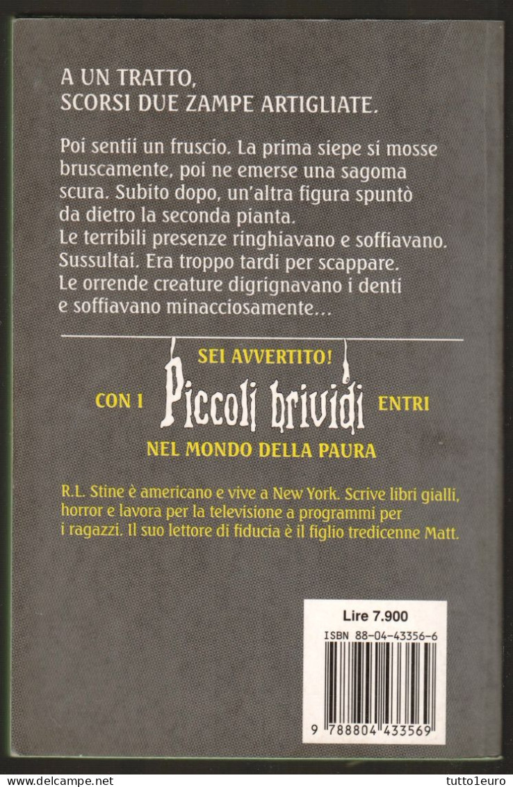 PICCOLI BRIVIDI - R. L. STINE - N° 35 -GLI ORRORI DI SHOCK STREET - 4 ADESIVI RIMASTI - Kinder Und Jugend