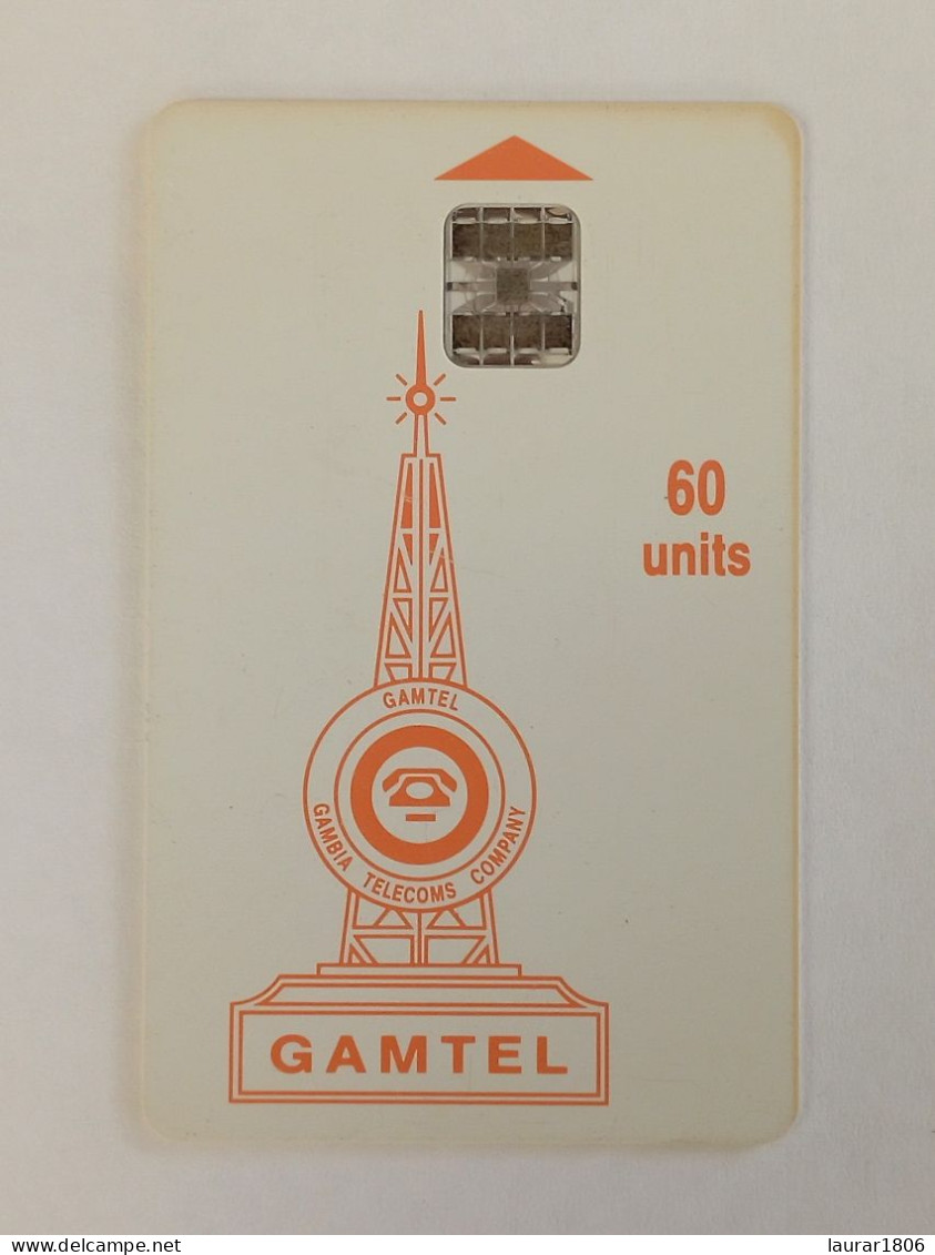 TELECARTE PHONECARD - GAMBIE - 60 Unités - Logo GAMTEL Orange - EC - Gambia