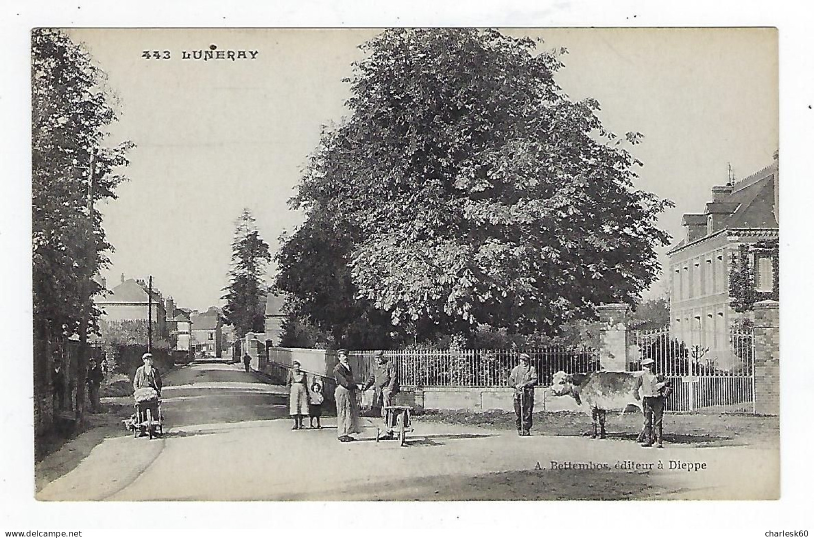 4 CPA - 76 - Lot - Vrac - Luneray - Fontaine Le Dun - Le Temple - Place Du Marché - Catelain - Dieppe - Fontaine Le Dun