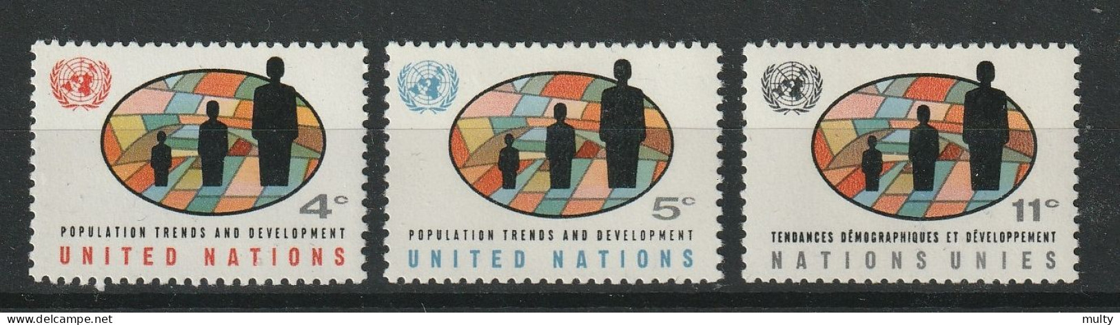 Verenigde Naties New York Y/T 145 / 147 ** MNH - Nuovi