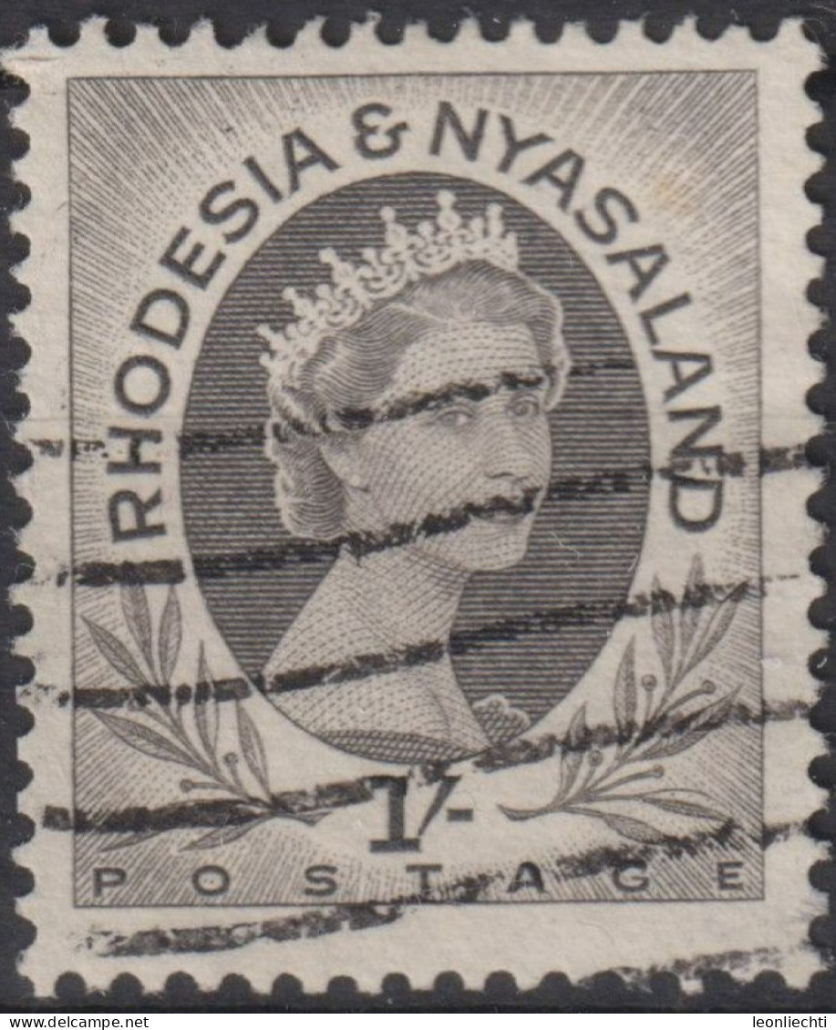 1954 Rhodesien & Nyasaland ° Mi:GB-RH 10, Sn:GB-RH 149, Yt:GB-RH 9, Queen Elizabeth II (1926-2022) - Rhodesia & Nyasaland (1954-1963)