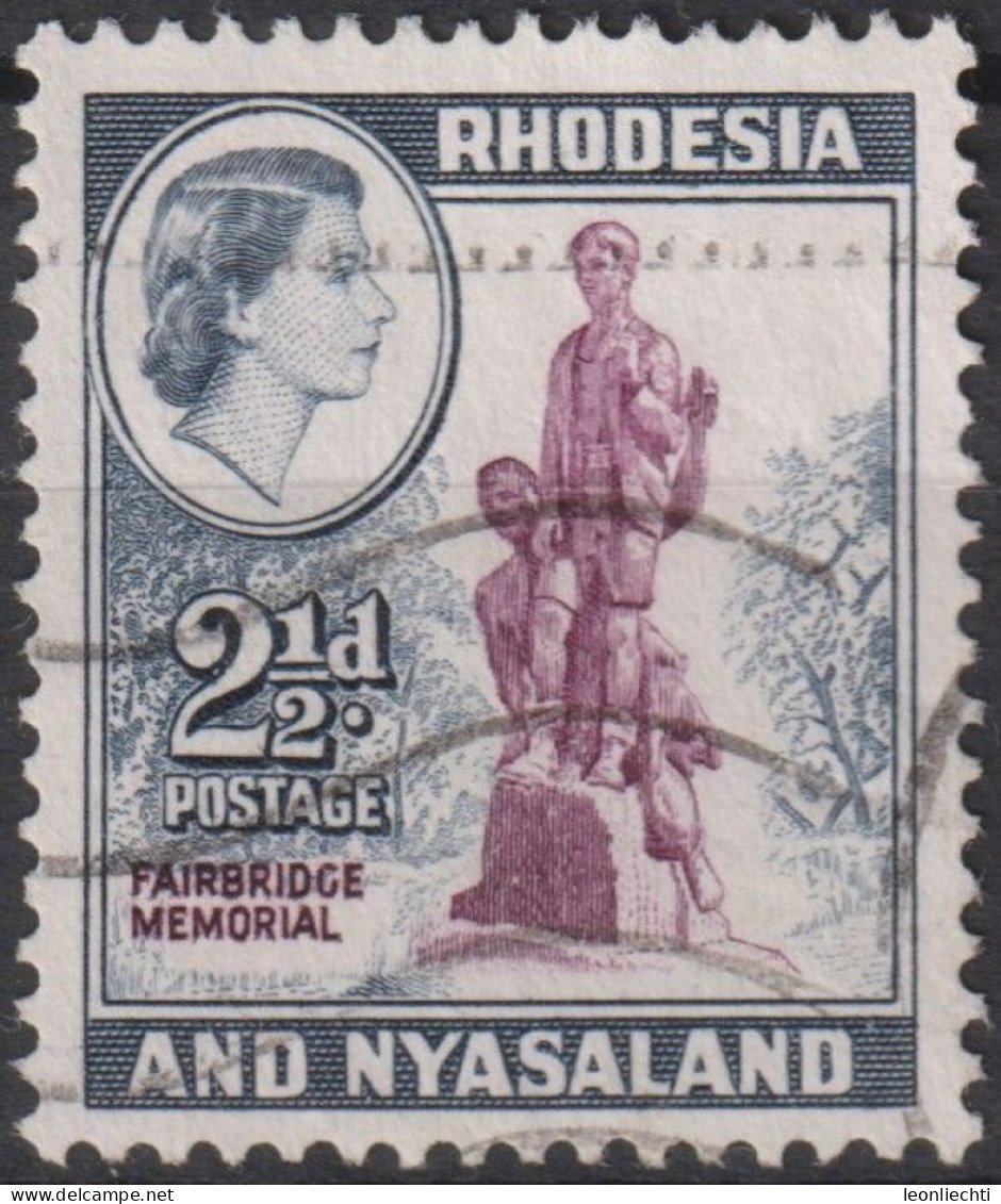 1959 Rhodesien & Nyasaland ° Mi:GB-RH 22, Sn:GB-RH 161, Yt:GB-RH 22, Fairbridge Memorial, Queen Elizabeth II - Rhodésie & Nyasaland (1954-1963)