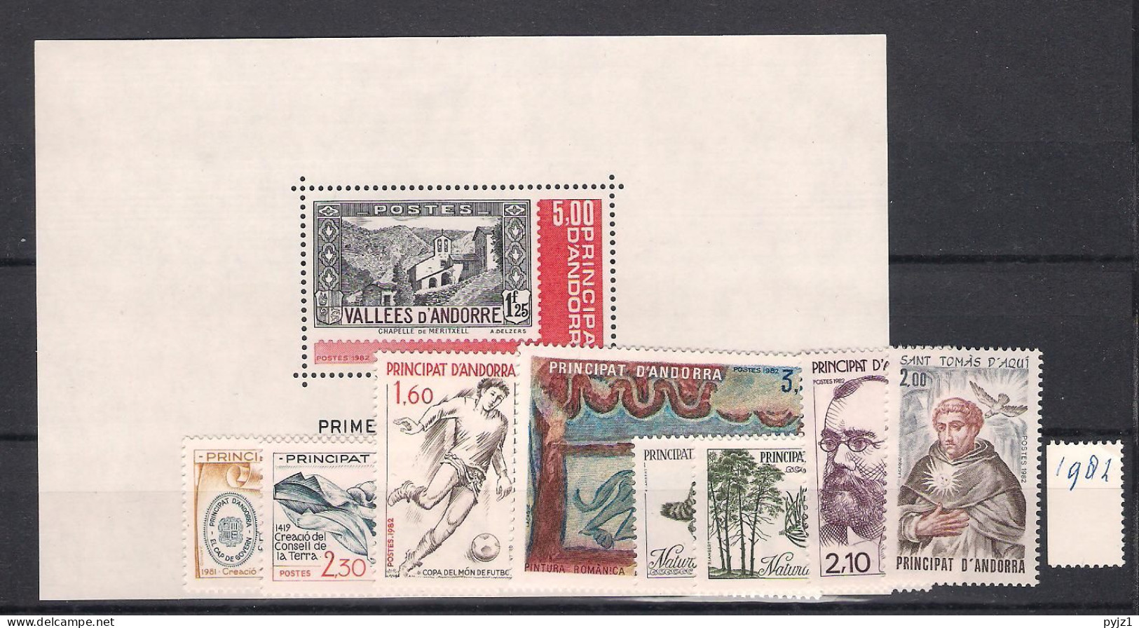 1982 MNH Andorra (French), Year  Complete According To Michel, Postfris** - Volledige Jaargang