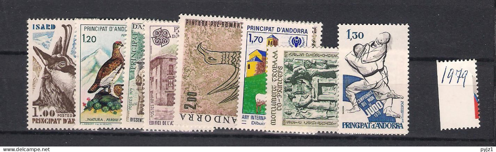 1979 MNH Andorra (French), Year  Complete According To Michel, Postfris** - Années Complètes