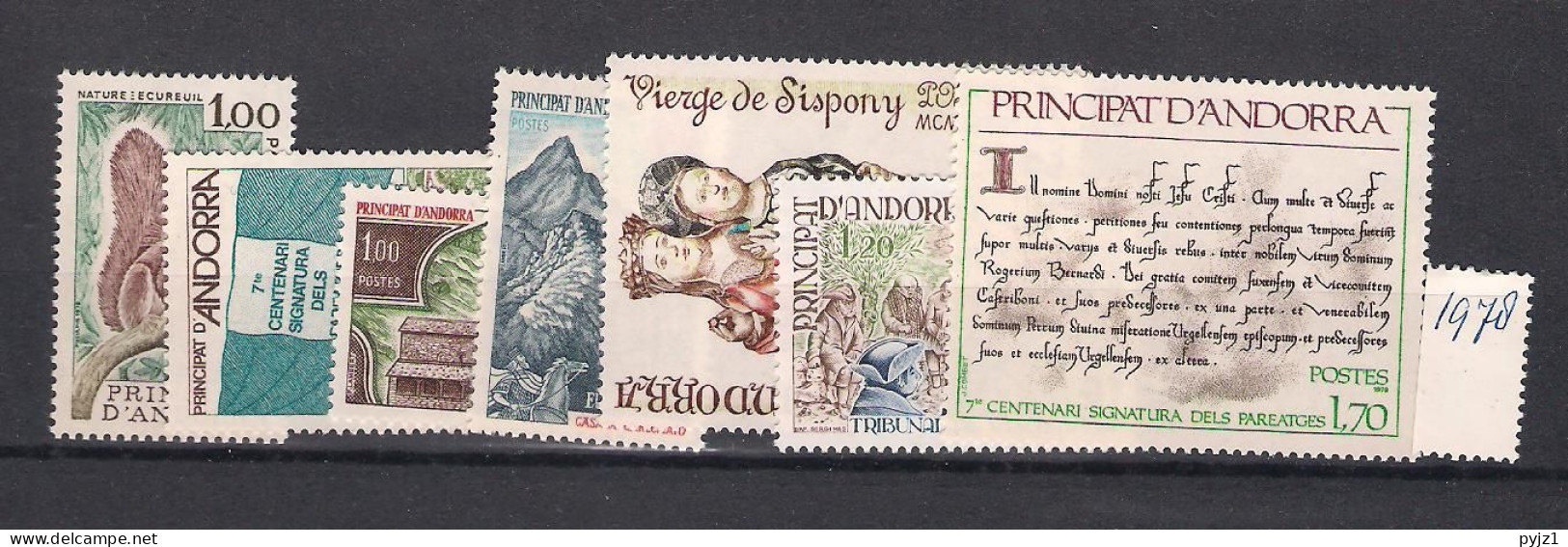 1978 MNH Andorra (French), Year  Complete According To Michel, Postfris** - Volledige Jaargang