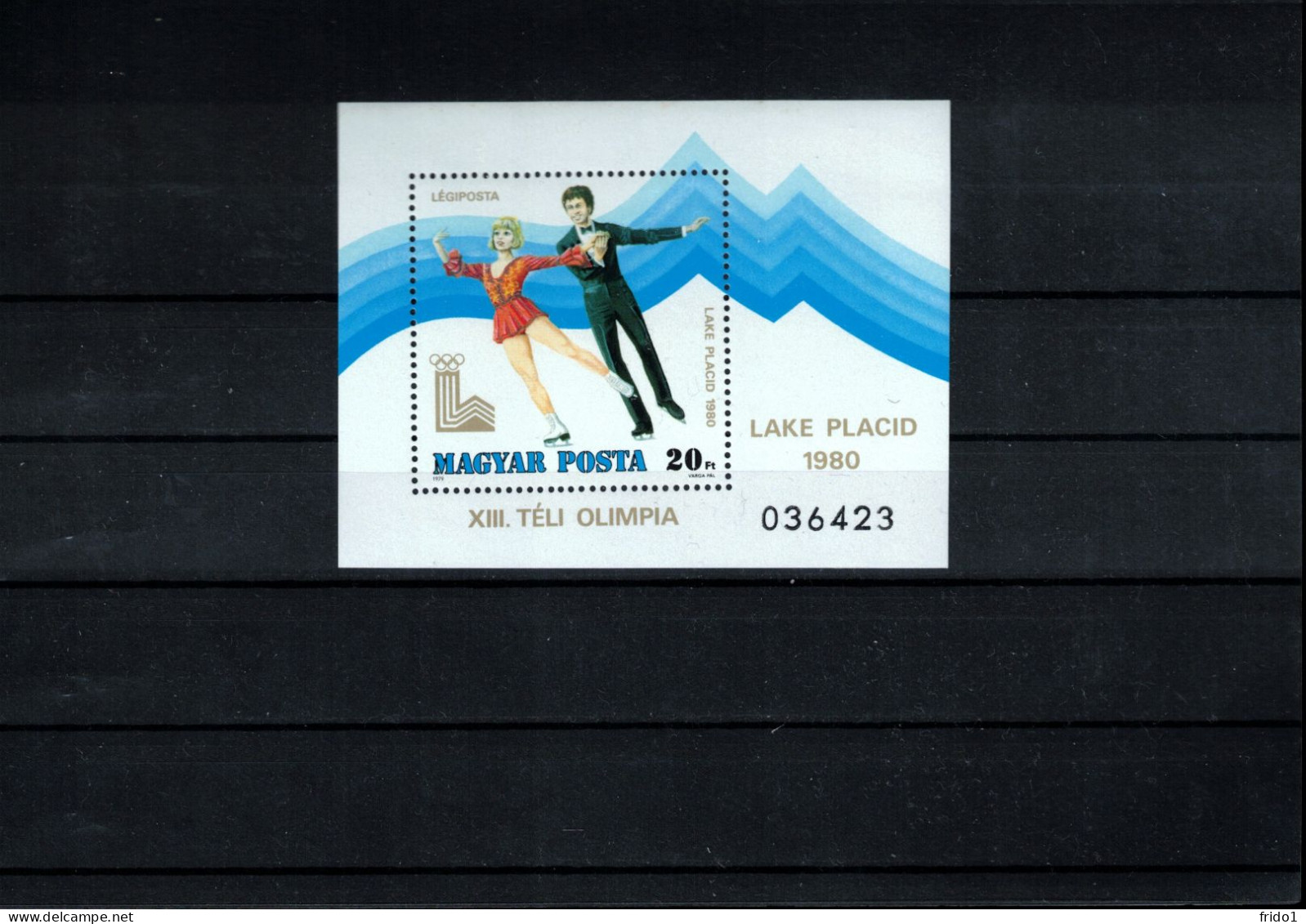 Hungary 1979 Olympic Games Lake Placid Perforated Block Postfrisch / MNH - Hiver 1980: Lake Placid