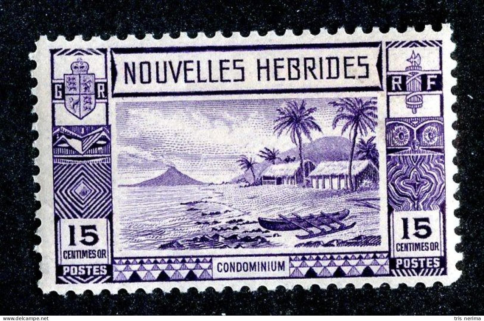 873 BCXX 1938 New Hebrides Fr Scott #52 MLH* (offers Welcome) - Unused Stamps