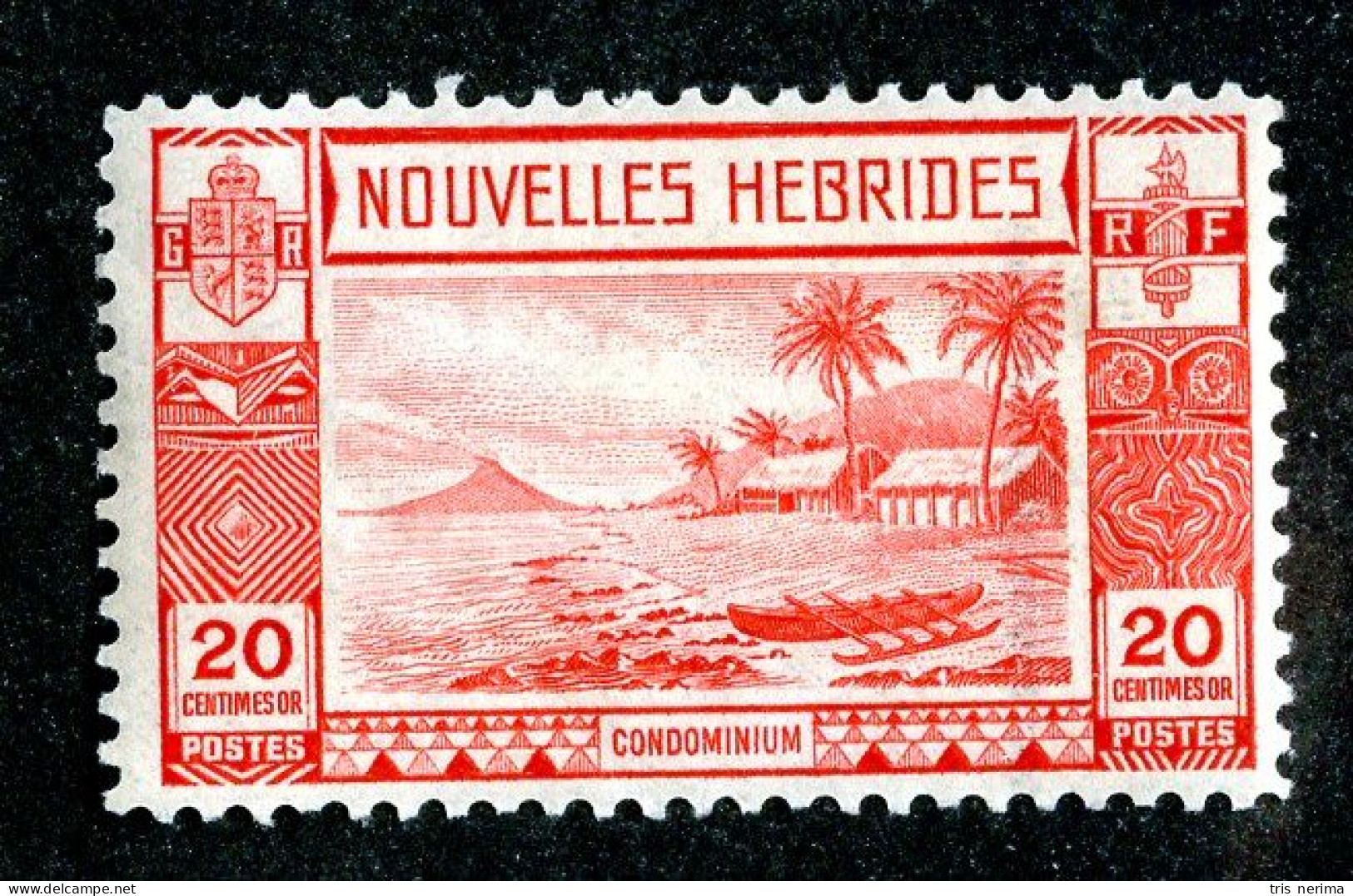 874 BCXX 1938 New Hebrides Fr Scott #53 MLH* (offers Welcome) - Nuevos