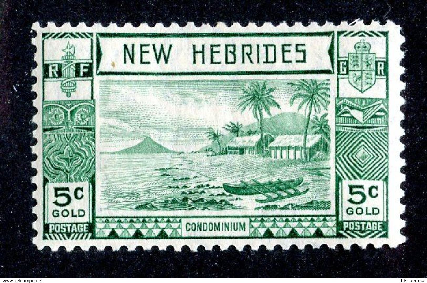 879 BCXX 1938 New Hebrides Br Scott #50 MLH* (offers Welcome) - Nuevos