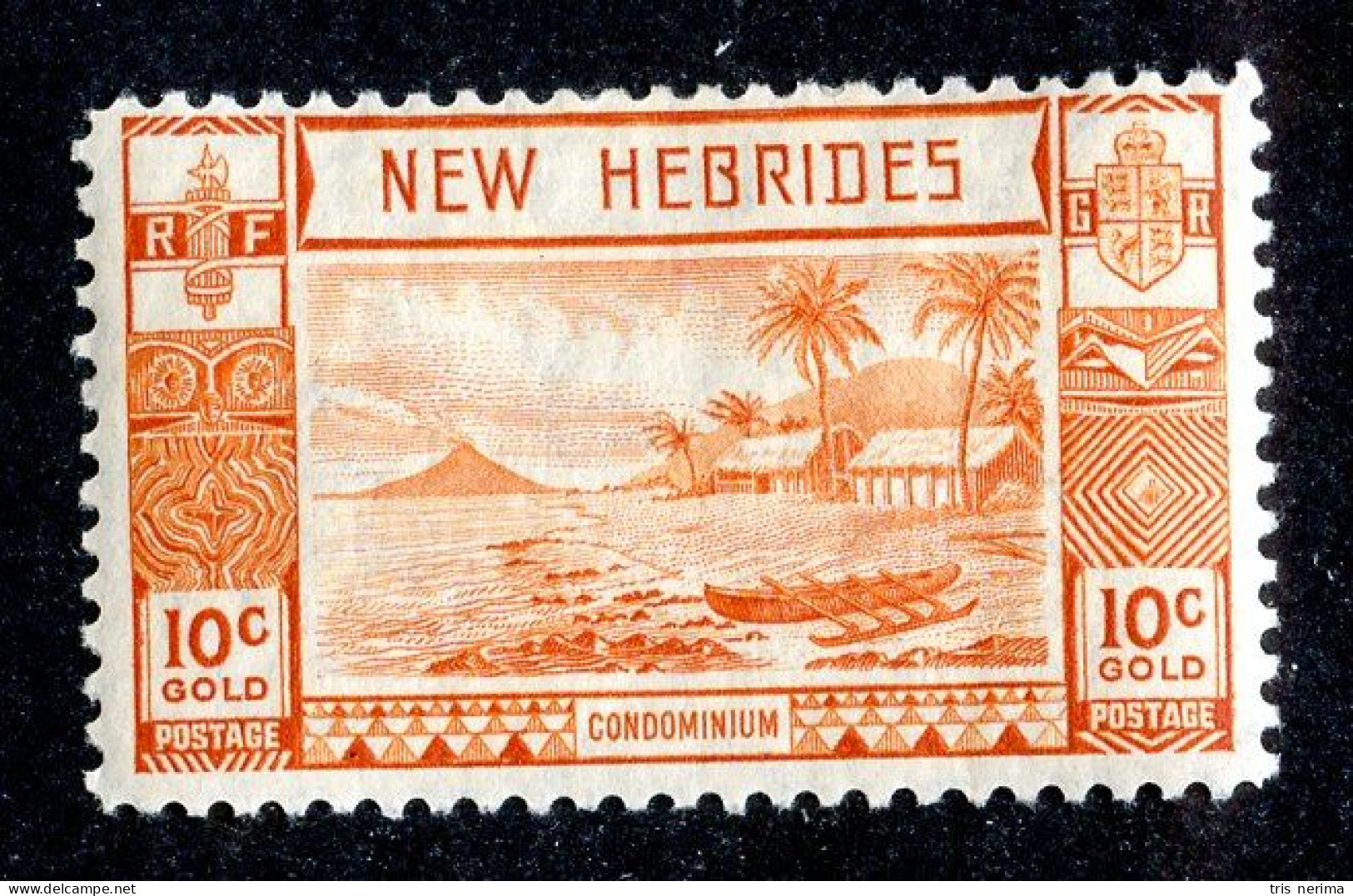 880 BCXX 1938 New Hebrides Br Scott #51 MLH* (offers Welcome) - Nuevos