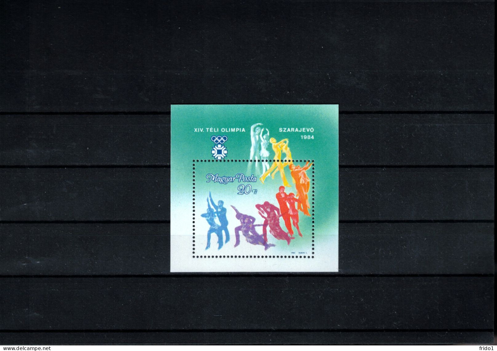 Hungary 1983 Olympic Games Sarajevo Perforated Block Postfrisch / MNH - Inverno1984: Sarajevo