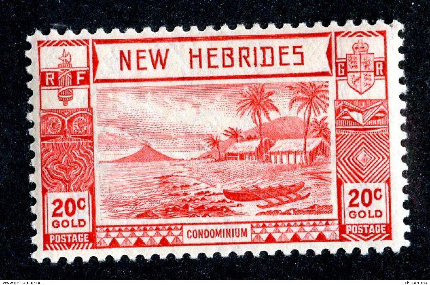 882 BCXX 1938 New Hebrides Br Scott #53 MLH* (offers Welcome) - Neufs