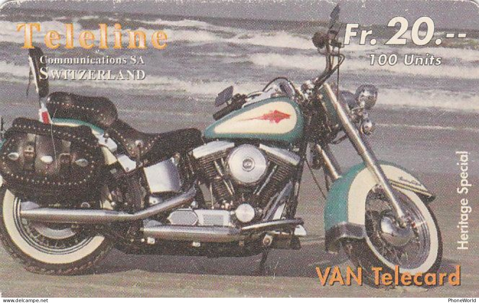 Swiss, Teleline  Van TC  Fr.20 '98, Moto, 0417/2500 - Suisse