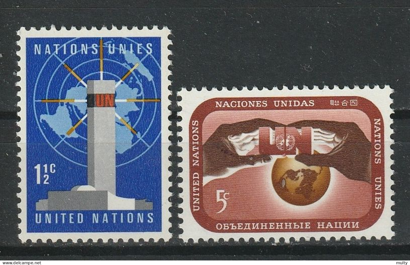 Verenigde Naties New York Y/T 159 / 160 ** MNH - Ongebruikt