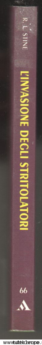 PICCOLI BRIVIDI - R. L. STINE - N° 66 - L'INVASIONE DEGLI STRITOLATORI - COMPLETO DI 8 ADESIVI - MONDADORI - Kinder Und Jugend