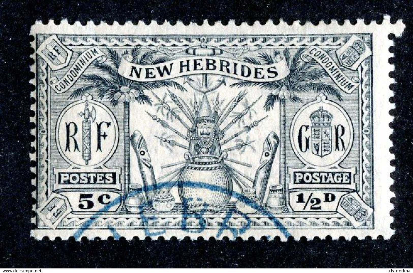 899 BCXX 1925 New Hebrides Br Scott #41 Used (offers Welcome) - Unused Stamps