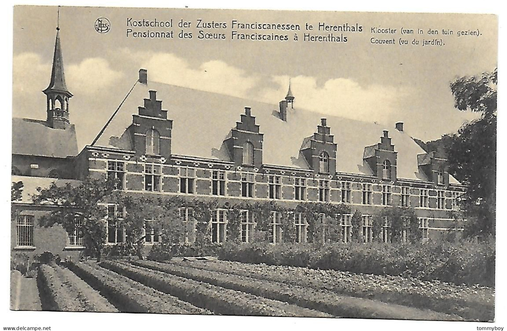 CPA Herenthals, Kostschool Der Zusters Franciscanessen Te Herenthals, Klooster (schade Achteraan) - Herentals