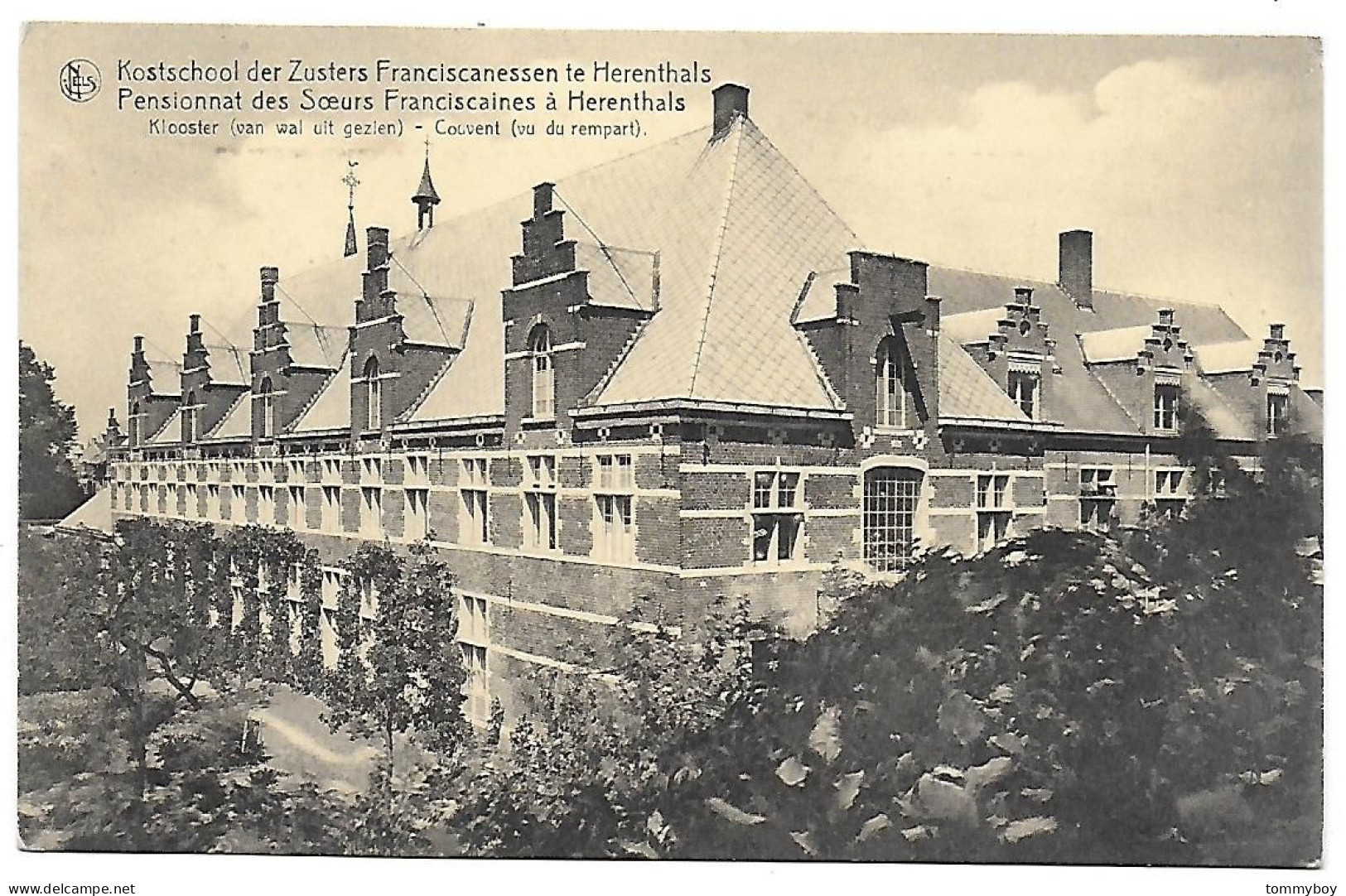 CPA Herenthals, Kostschool Der Zusters Franciscanessen Te Herenthals, Klooster (schade Achteraan) - Herentals