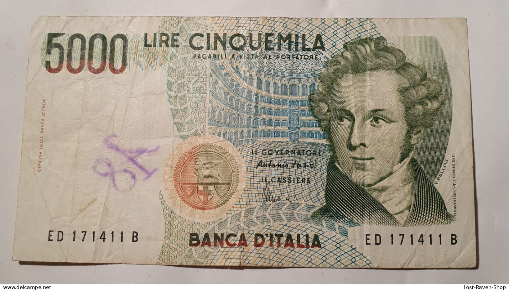 5000 Lira Italien - 5000 Lire