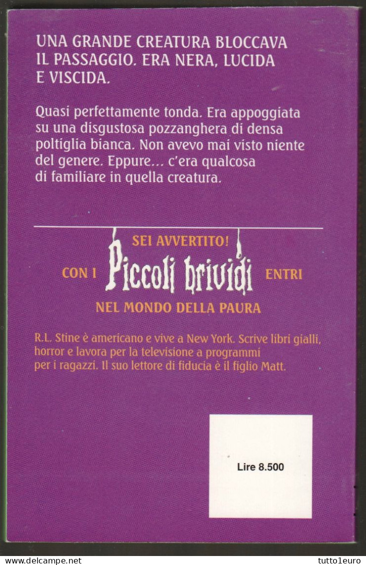 PICCOLI BRIVIDI - R. L. STINE - N° 58 - TERRORE DAGLI ABISSI N°2 - COMPLETO CON 8 ADESIVI - MONDADORI - Teenagers & Kids