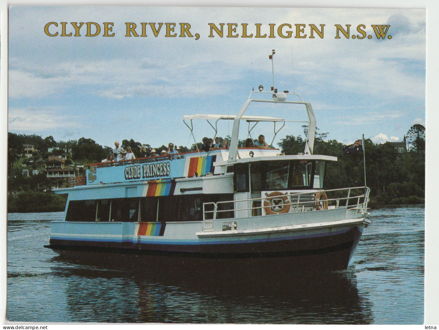 Australia NEW SOUTH WALES NSW Clyde River Princess Ferry NELLIGEN Postcard C1980s - Other & Unclassified