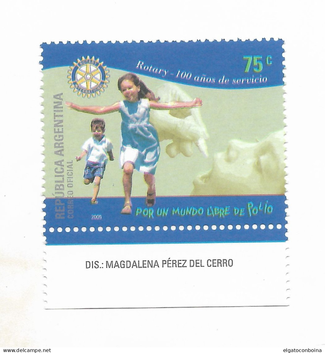 ARGENTINA 2005 ROTARY INTERNATIONAL CLUB CENTENARY CHILDREN 1 VALUE MINT NH - Unused Stamps