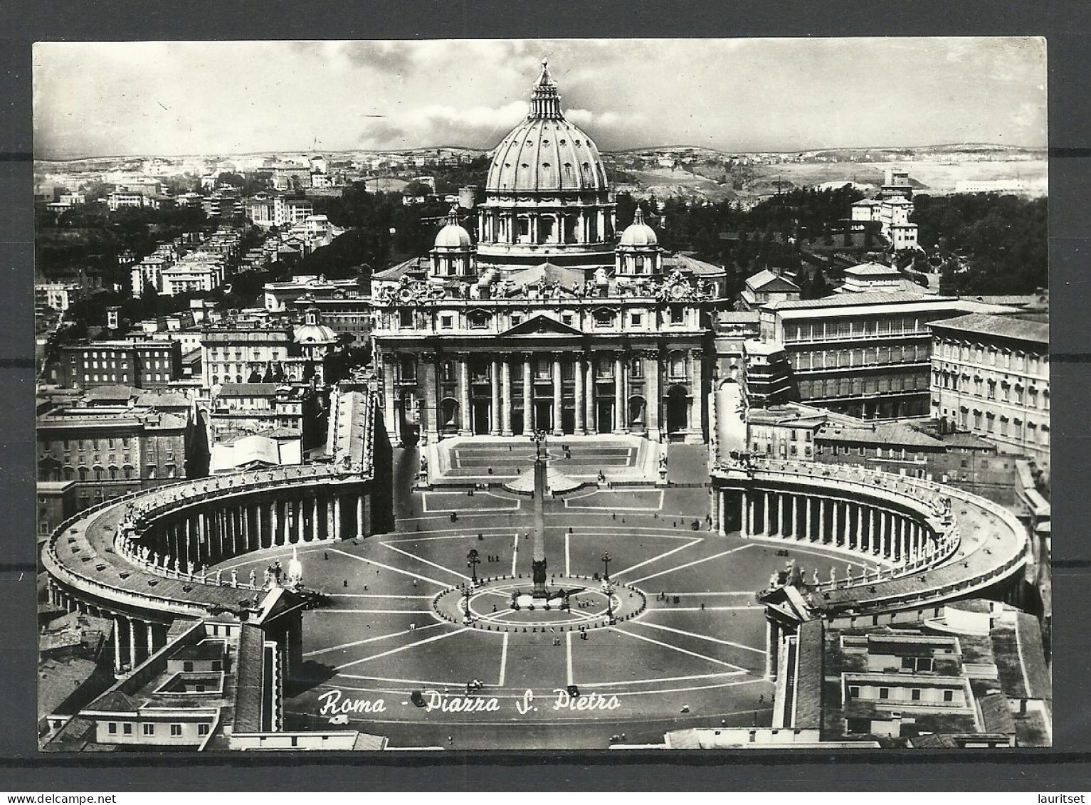 Vatikan Vatican ITALY Italia Roma Piazza S. Pietro, Sent To Denmark 1961 - Vatican