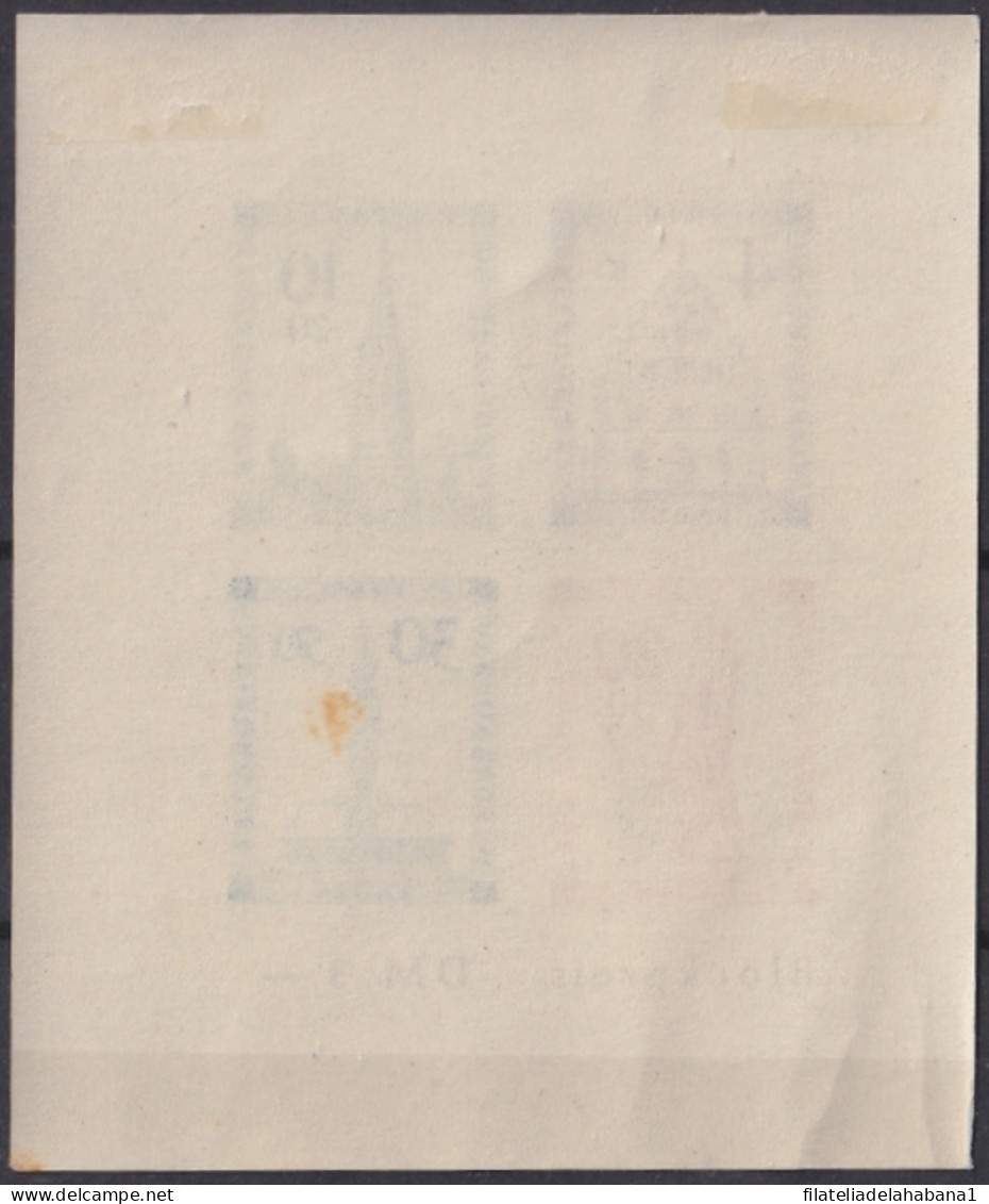 F-EX47196 GERMANY BADEN 1949 ORIGINAL GUM SHEET ARCHITECTURE.  - Postfris