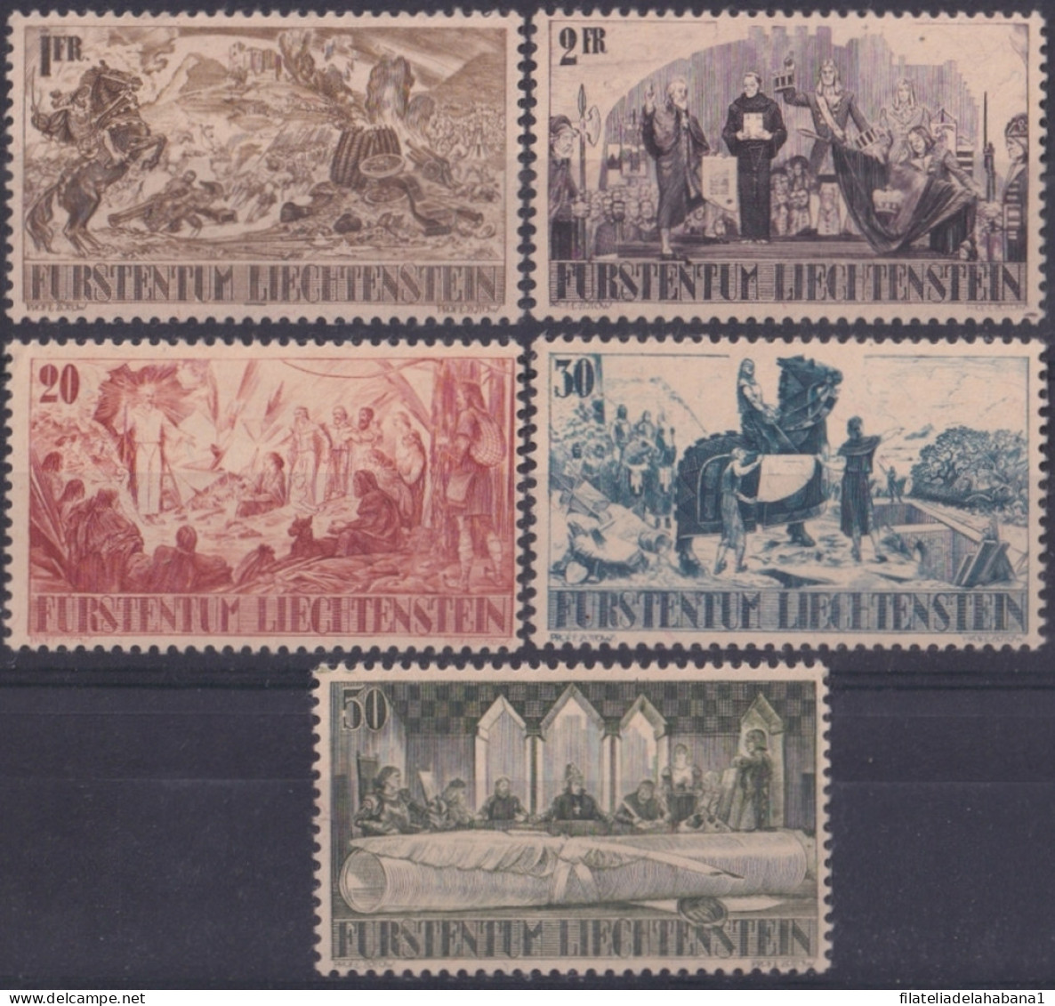 F-EX47331 LIECHTENSTEIN MNH 1942 HOUSE OF MONTFORT.  - ...-1912 Prefilatelia