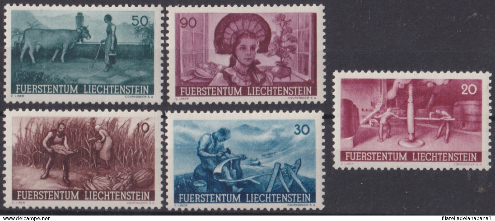 F-EX47383 LIECHTENSTEIN MNH 1941 PROMOTION OF DOMESTIC AGRICULTURE.  - ...-1912 Prephilately