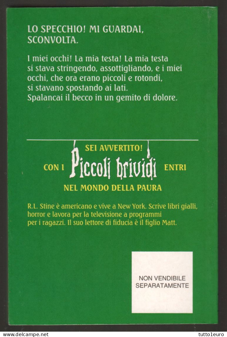 PICCOLI BRIVIDI - R. L. STINE - N° 53 - PRIGIONIERO DI UN INCANTESIMO - COMPLETO CON 8 ADESIVI - MONDADORI - Enfants Et Adolescents