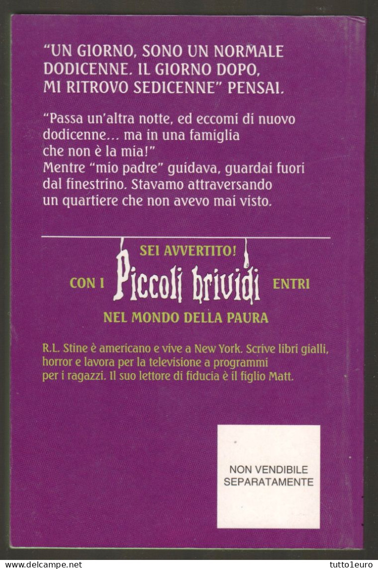 PICCOLI BRIVIDI - R. L. STINE - N° 54 - INCUBO AL RISVEGLIO - COMPLETO CON 8 ADESIVI - MONDADORI - Teenagers & Kids