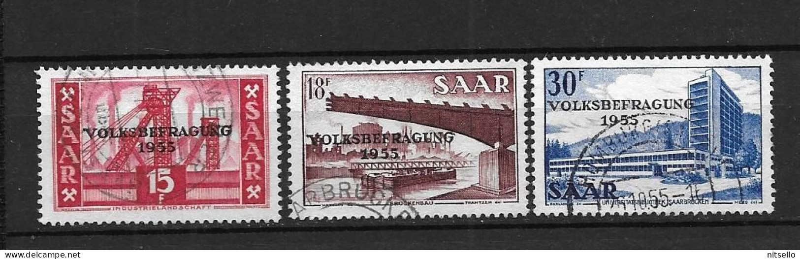 LOTE 2149   ///  (C022)  SAAR  YVERT Nº 344/346   ¡¡¡ LIQUIDATION - JE LIQUIDE - ANGEBOT !!!! - Gebraucht