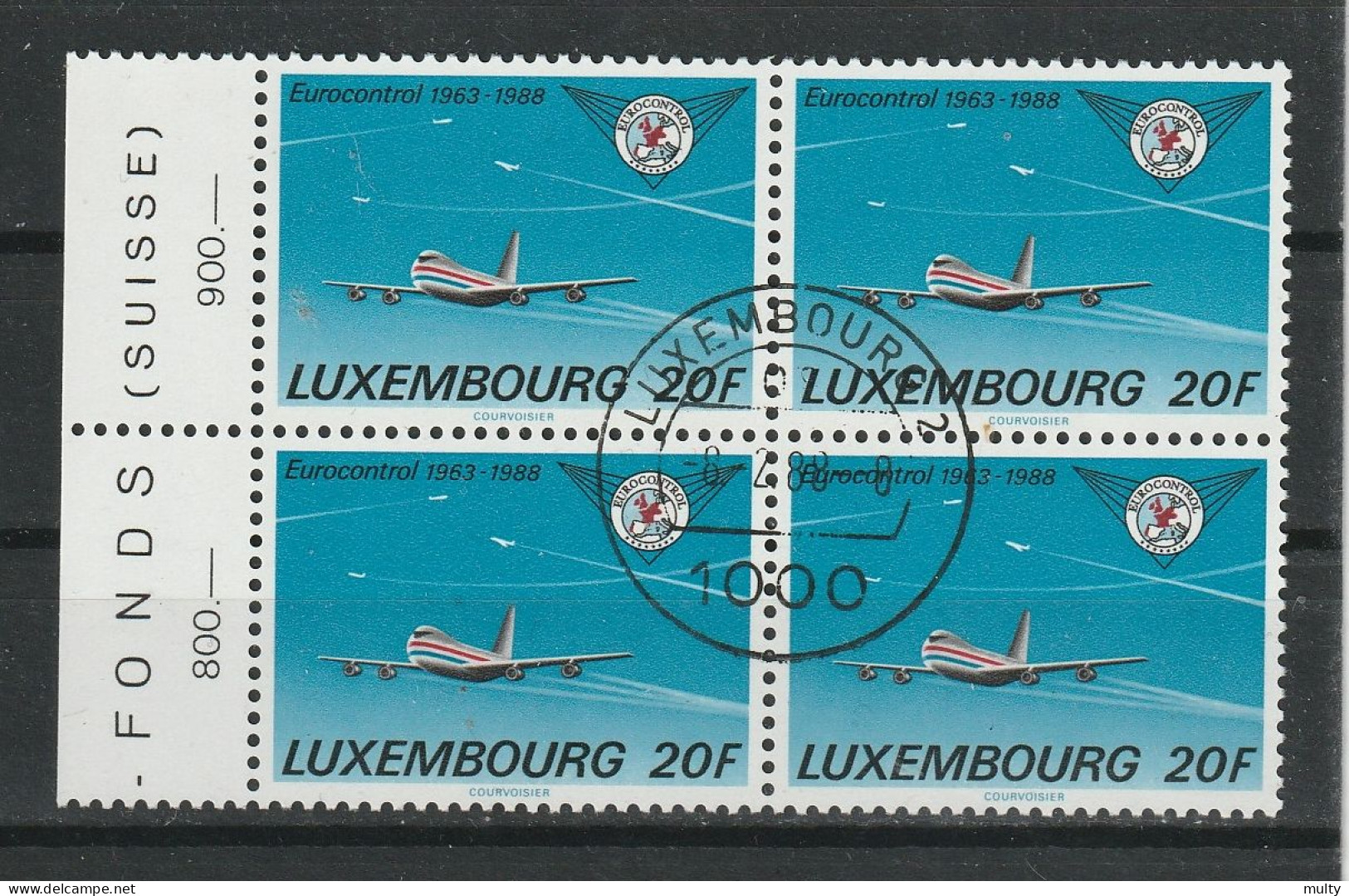 Luxemburg Y/T 1145 (0) In Blok Van 4. - Used Stamps