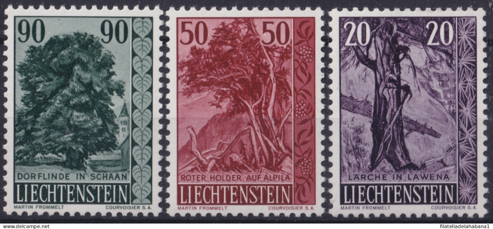 F-EX47320 LIECHTENSTEIN MNH 1959 FOREST SHRUBS TREE. - Ungebraucht