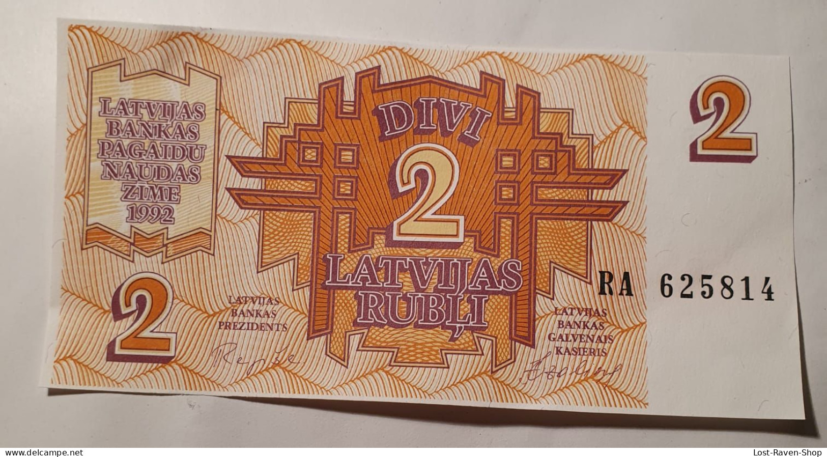 2 Rubli - Lettland - Letonia
