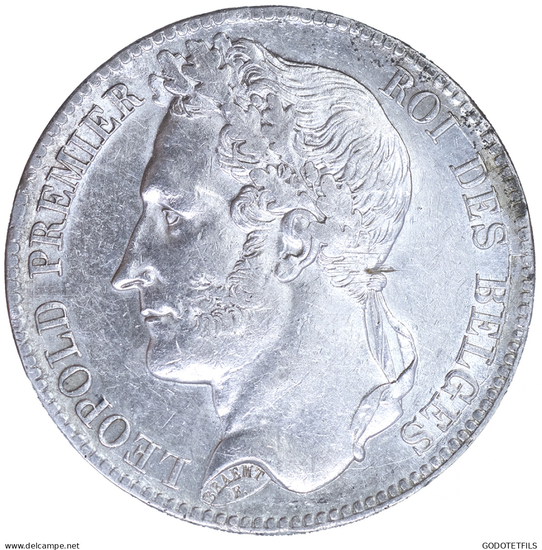 Belgique- Léopold Premier 5 Francs 1833 Bruxelles - 5 Frank