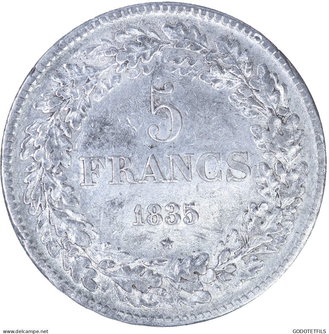 Belgique- Léopold Premier 5 Francs 1835 Bruxelles - 5 Francs