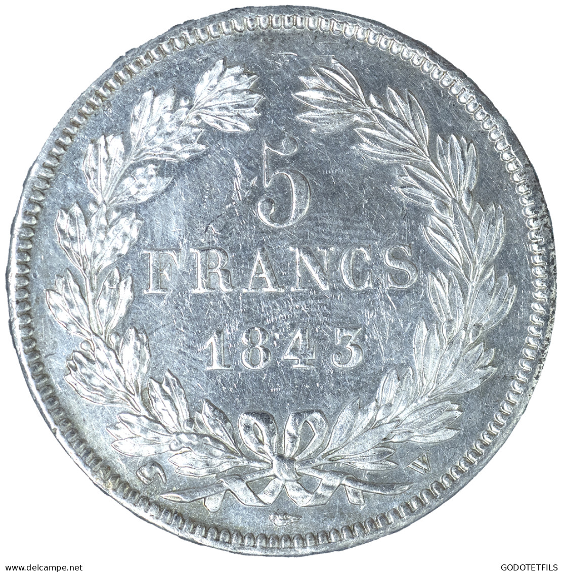 Louis-Philippe- 5 Francs 1843 Lille - 5 Francs