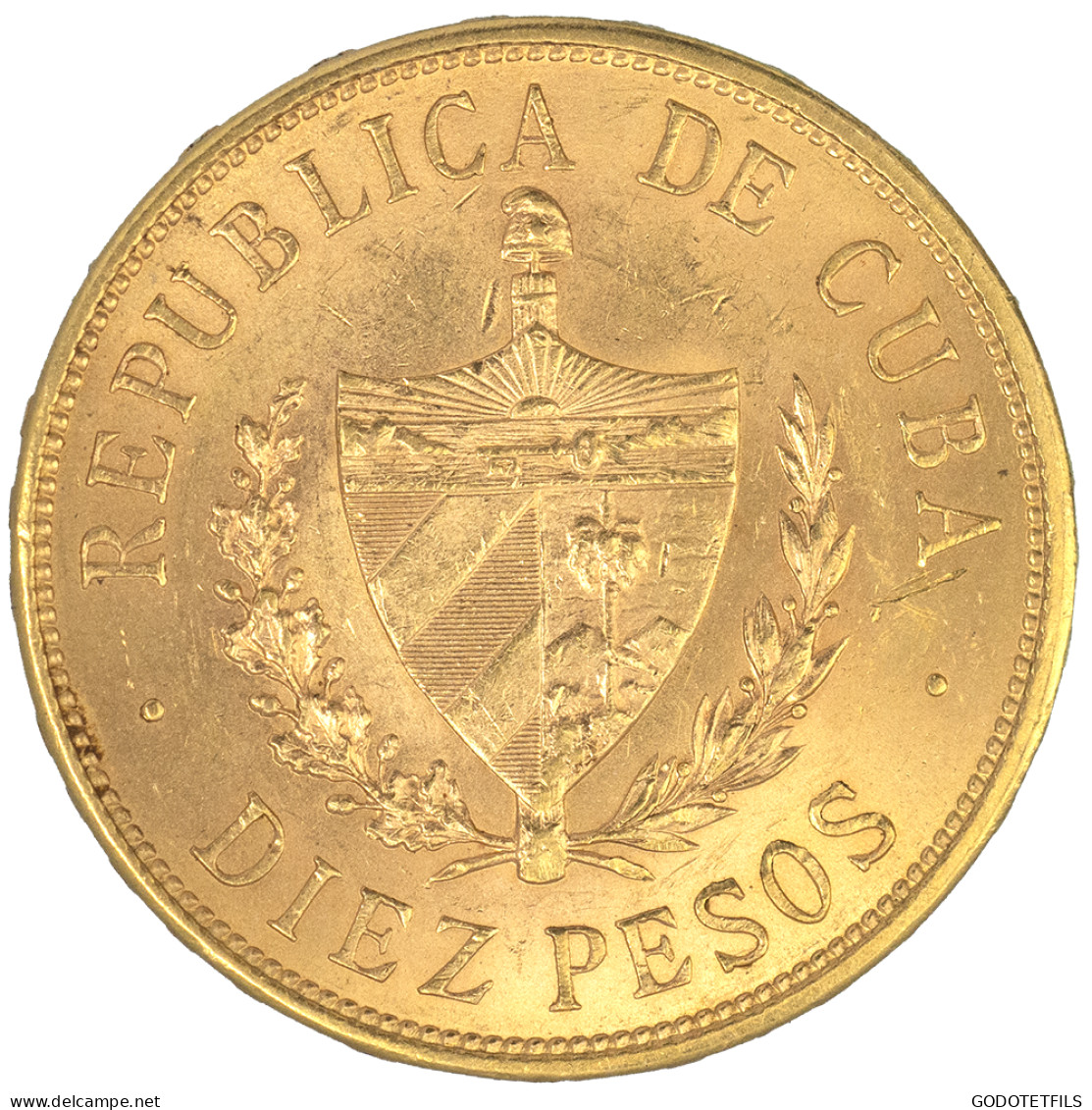 Cuba-République- 10 Pesos 1916 Philadelphie - Kuba