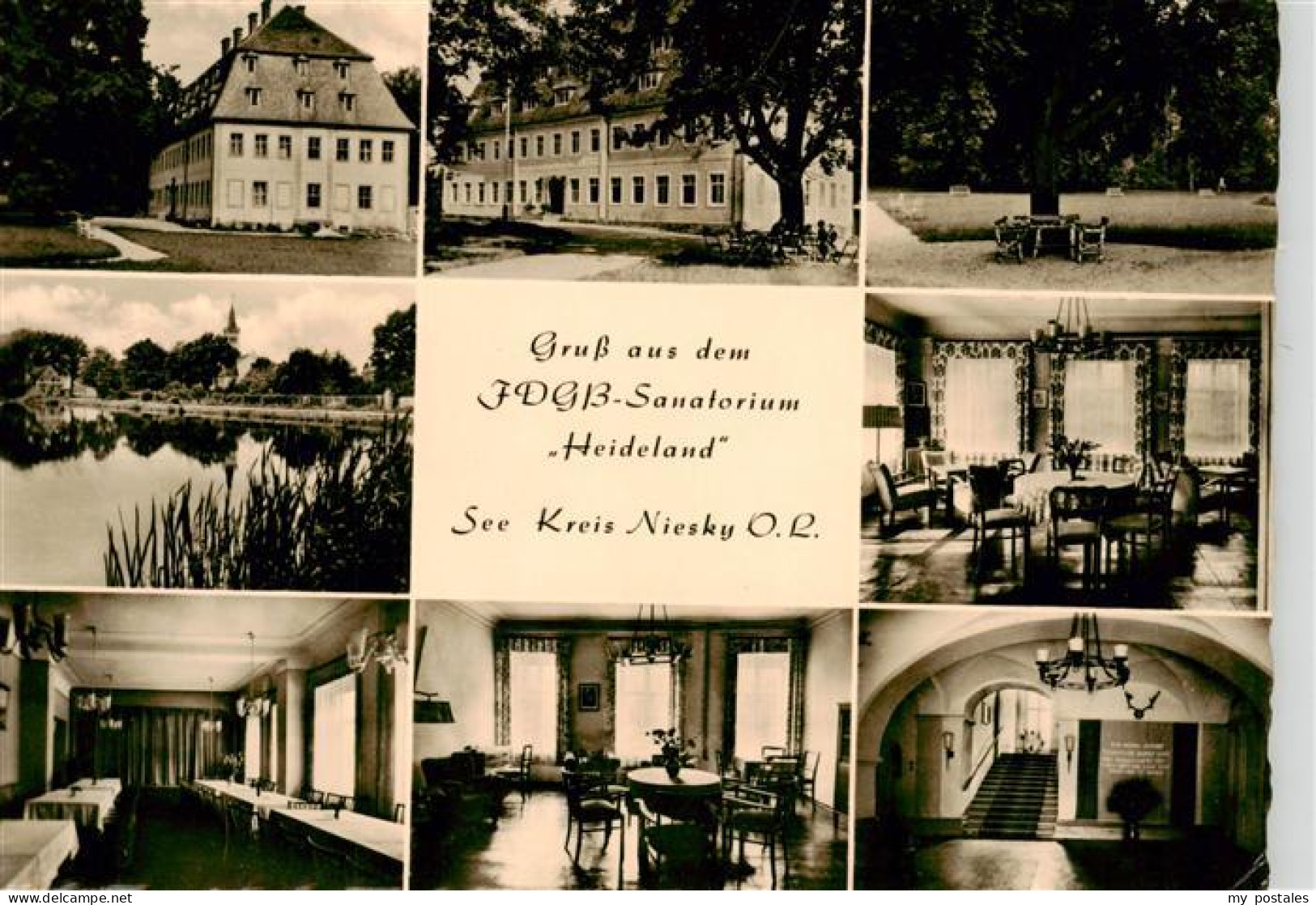 73907609 Niesky Oberlausitz Sachsen FDGB Sanatorium Heideland - Niesky