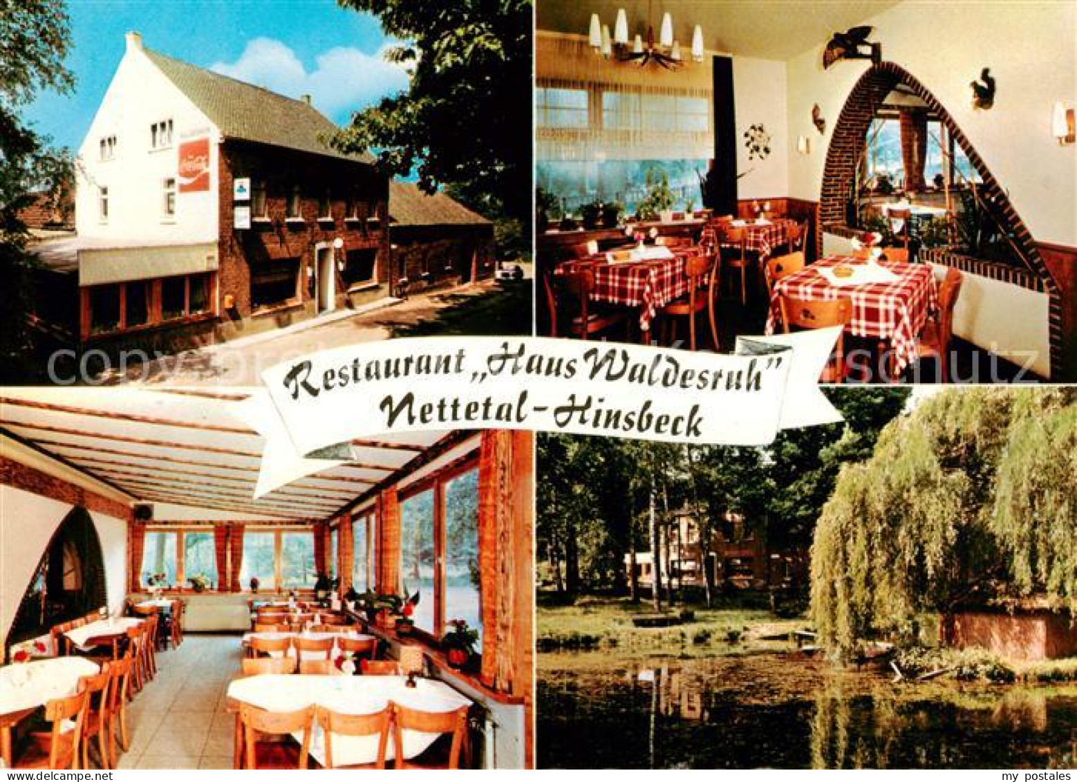 73868185 Hinsbeck Restaurant Haus Waldesruh Gastraum Parkanlagen Teich Hinsbeck - Nettetal
