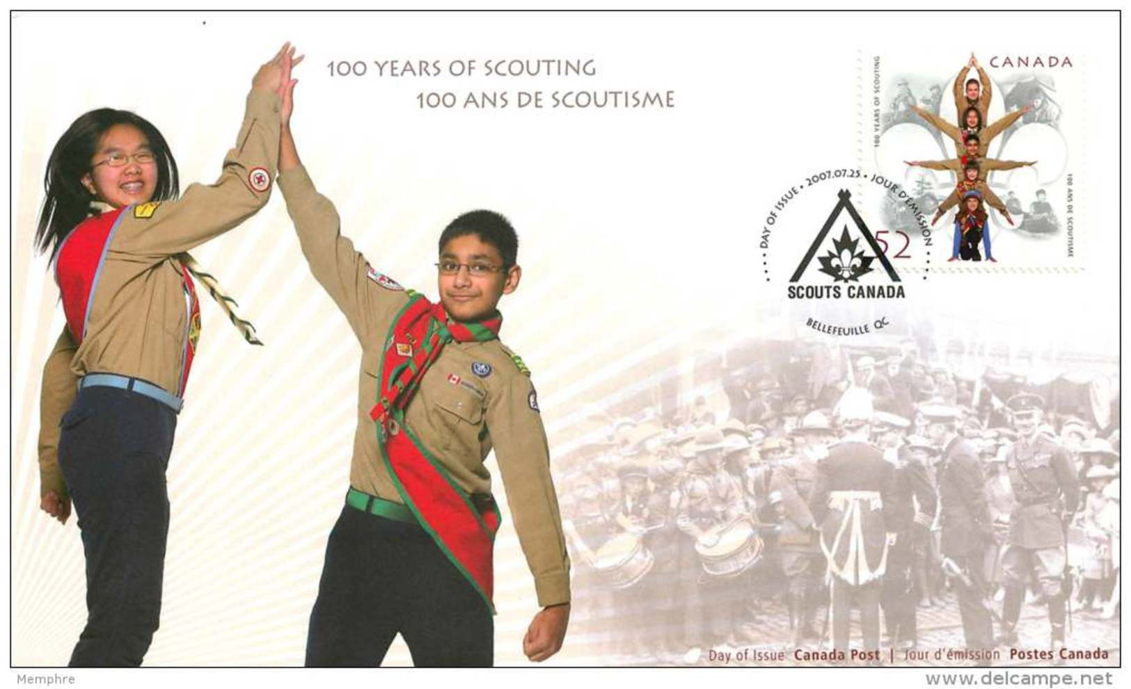 2007   100 Years Of Scouting In Canada  Sc 2225  Single - 2001-2010