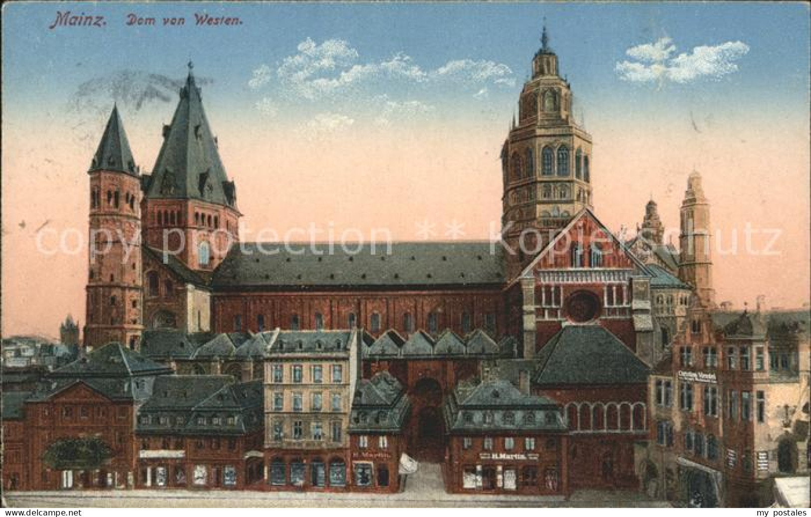 41743838 Mainz Rhein Dom Von Westen Mainz - Mainz