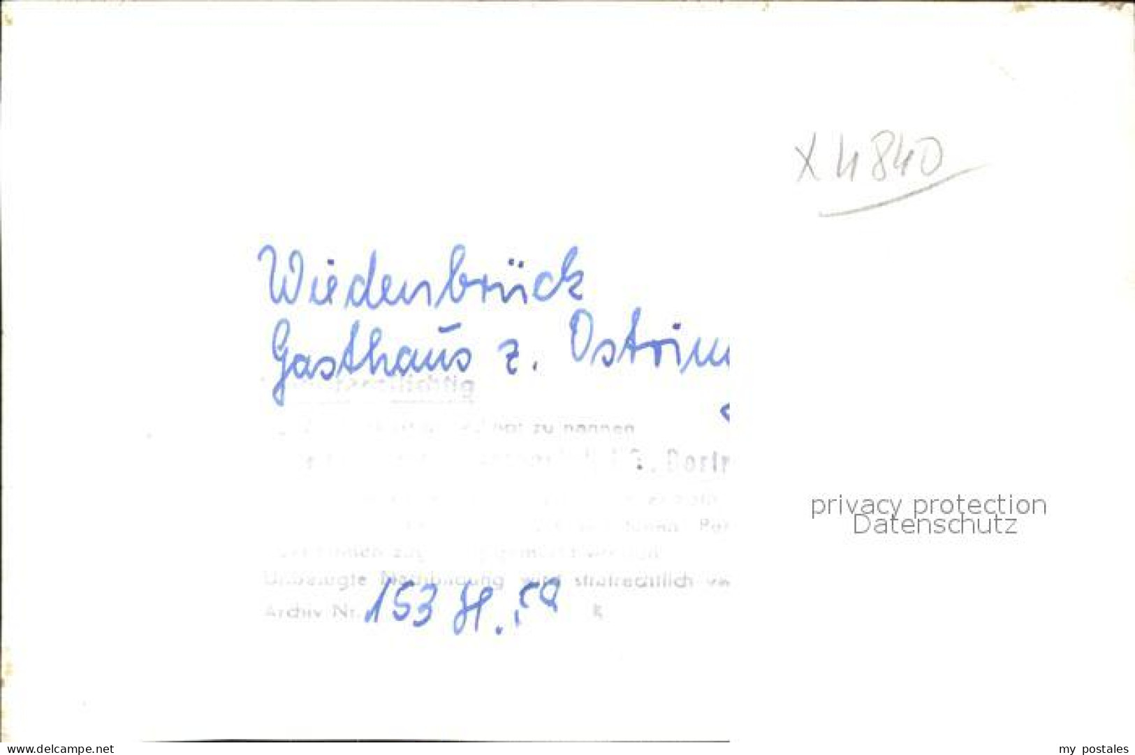 41725009 Wiedenbrueck Gasthaus Zum Ostring Wiedenbrueck - Rheda-Wiedenbrück