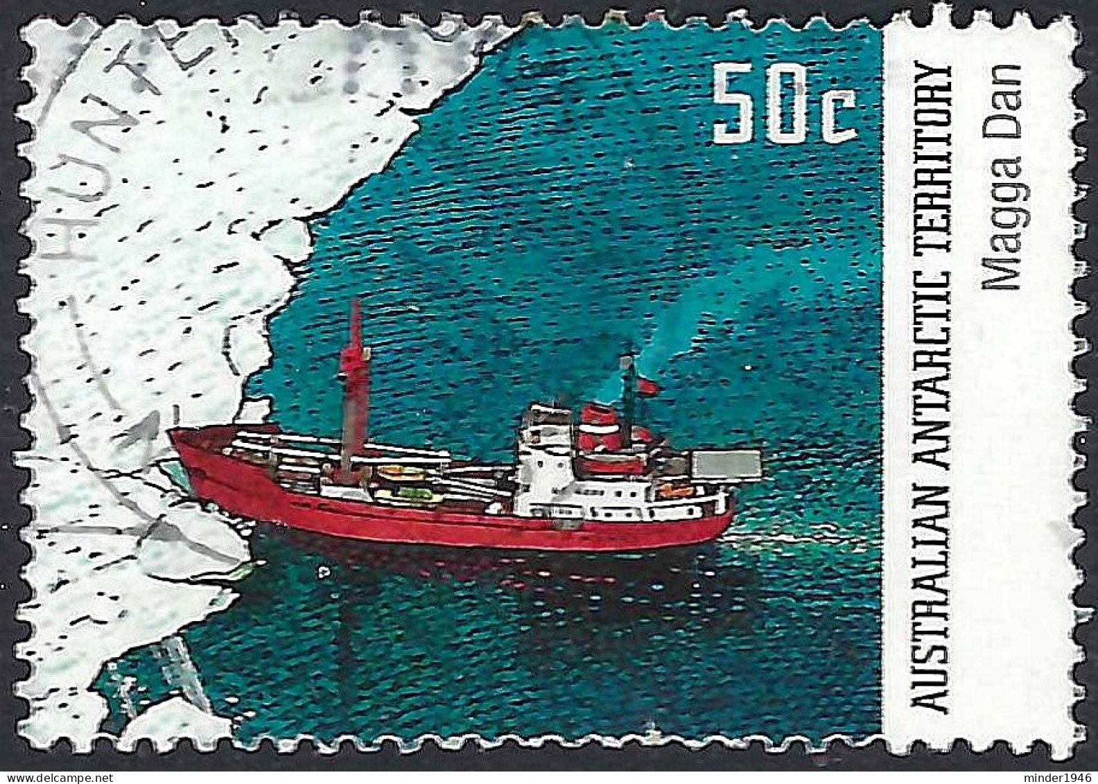 AUSTRALIAN ANTARCTIC TERRITORY (AAT) 2003 QEII 50c Multicoloured 'Supply Ships, Maggie Dan SG161 FU - Usados