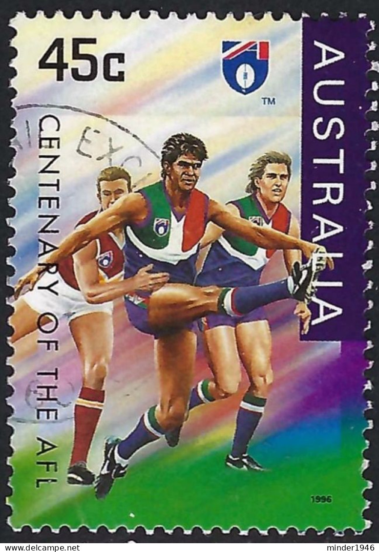 AUSTRALIA 1996 45c Multicoloured- 100th Ann Of AFL, Fremantle Dockers FU - Usados