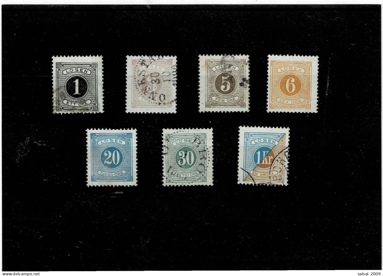 SVEZIA ,Segnatasse ,usati ,dentellatura 13 ,qualita Ottima - Revenue Stamps